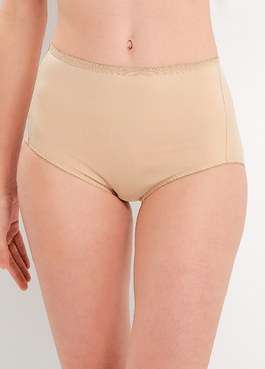 Meryl抗菌涼感孕婦內褲(高腰2入組) - 膚色