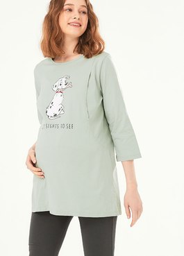 迪士尼101忠狗孕哺居家服組 - 淺綠
